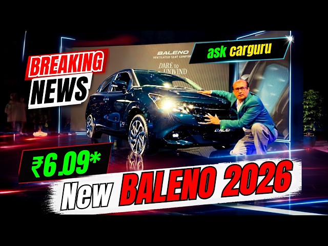 ₹6.09 Lakh, 2026 New Baleno Facelift Walkaround: ADAS Level 2 Aur Ventilated Seats 🔥 Ask CarGuru