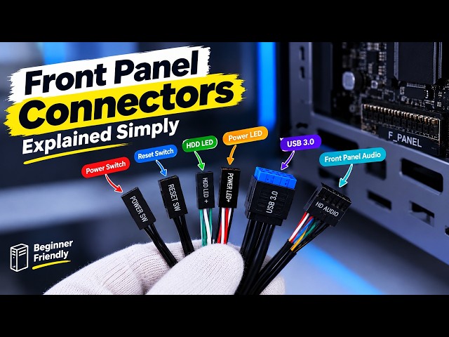 How to Connect Front Panel Header Cables – Gaming PC Build Guide