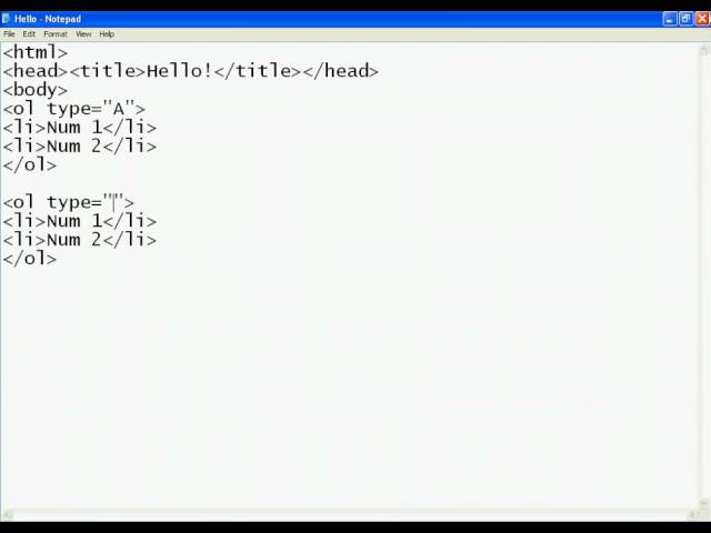 Html Tutorials-Other List Types