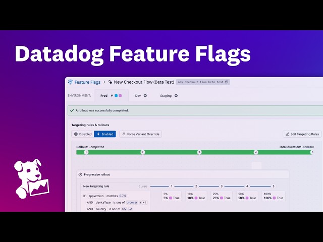 Release software with confidence using Datadog Feature Flags