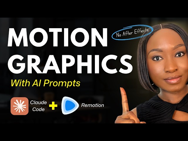 Create Insane Motion Graphics with Claude Code + Remotion (No After Effects)