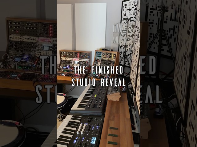 6 month studio config and build 🎹🎧🎵 #redmercurylondon