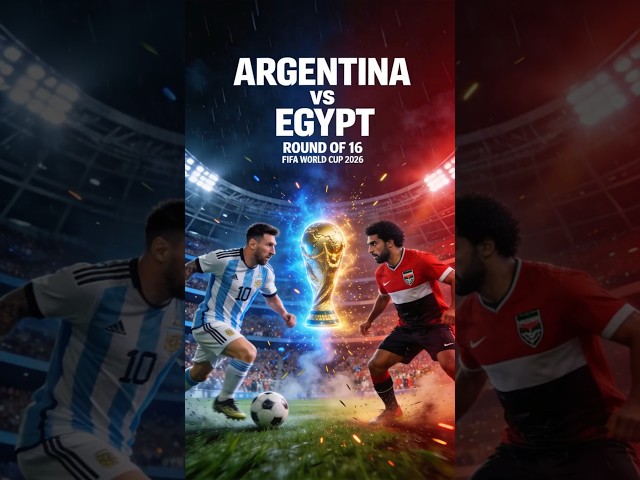 Can Egypt Shock Argentina? 😱 | FIFA World Cup 2026 Round of 16 #worldcup #football
