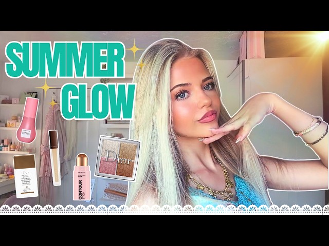 My Everyday Summer Makeup Routine ☀️*glowy and long lasting!