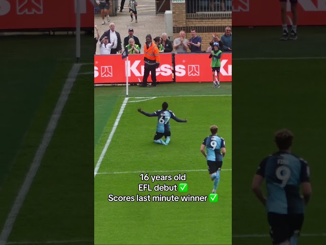 What a moment, Micah Olabiyi! #football #efl #debut #goal
