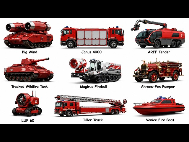 Every Unique Firefighting Vehicle Explained (part 1)