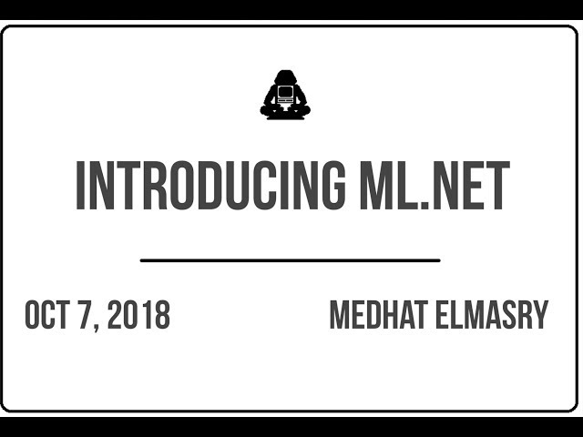 Introducing ML.NET