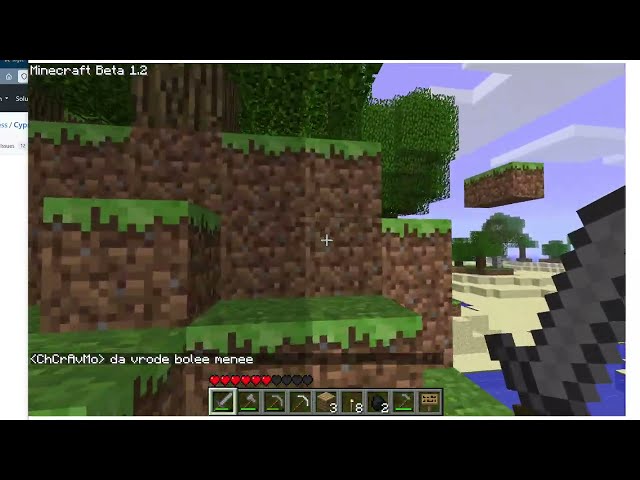 Minecraft Beta 1.2 Server #11 - Снова пытаюсь довести чела со спавна до базы