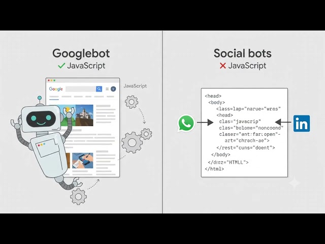 Does JavaScript affect SEO and social sharing?
