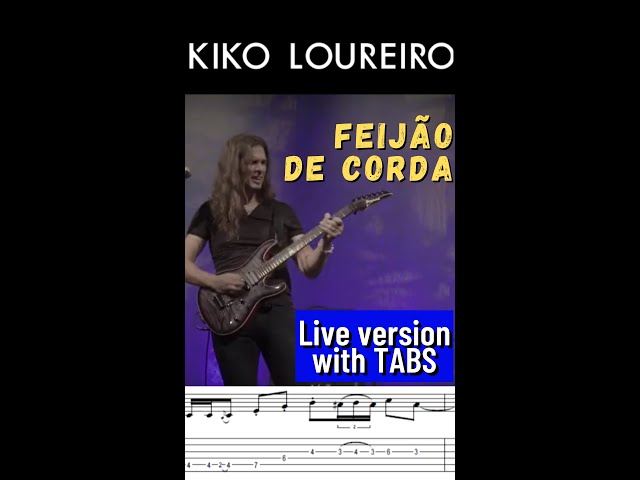 Kiko Loureiro (Megadeth / Angra) playing Feijao de Corda, Brazilian fusion with Trio with TABS