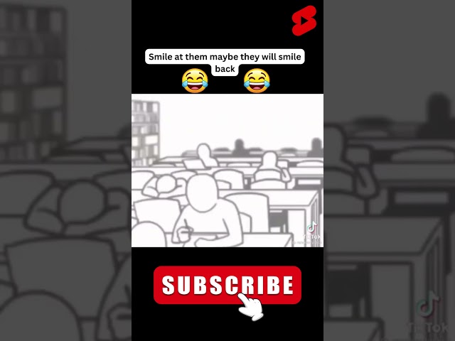 Smile at them maybe they will smile back funny short #shorts #funnyshort #funnymoments