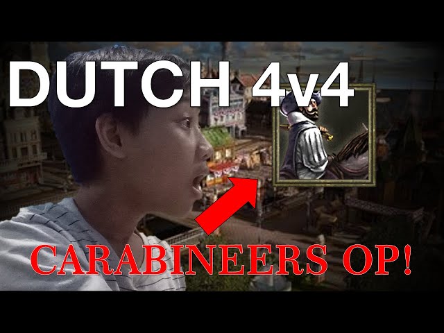[ Age Of Empires 3 : Asian Dynasties ] Dutch 4 v 4 Skirmish | Carabineers OP! [ #2 ]