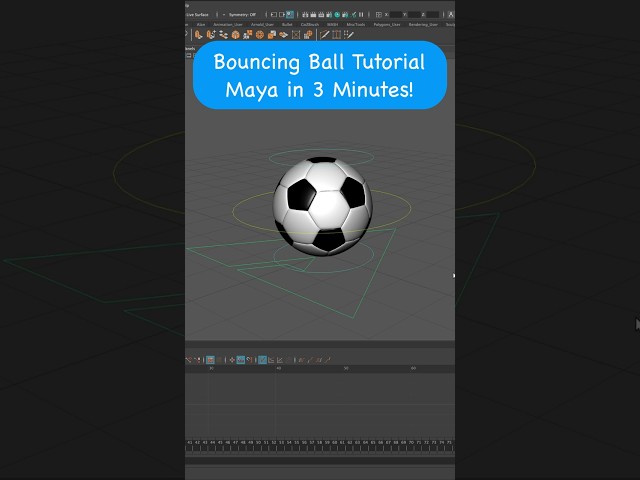 Learn how to make a simple bouncing ball ⚽️ animation in Maya
