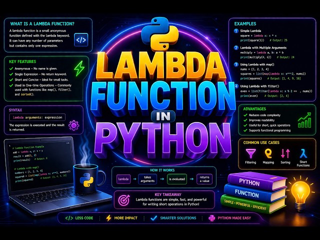 Lambda Function In Python | Python Lambda Function