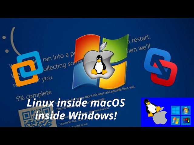 Linux inside macOS inside Windows!