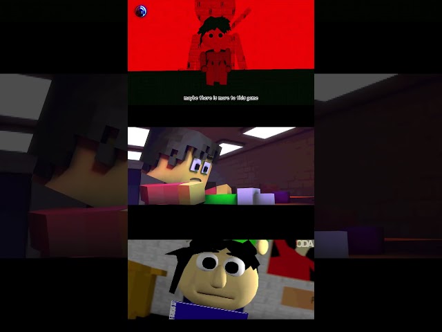 Baldi Basics in Behavior (Blue Version) Animation Comparison V2 #baldisbasics #shorts