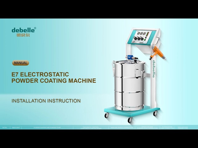 E7 Manual Powder Coating Equipment Installation Video