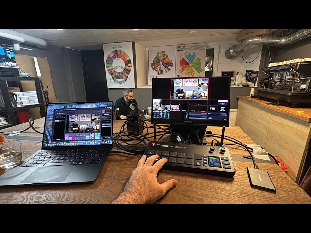 Portable Video Podcast Setup - Behind the scene RodeCaster Video