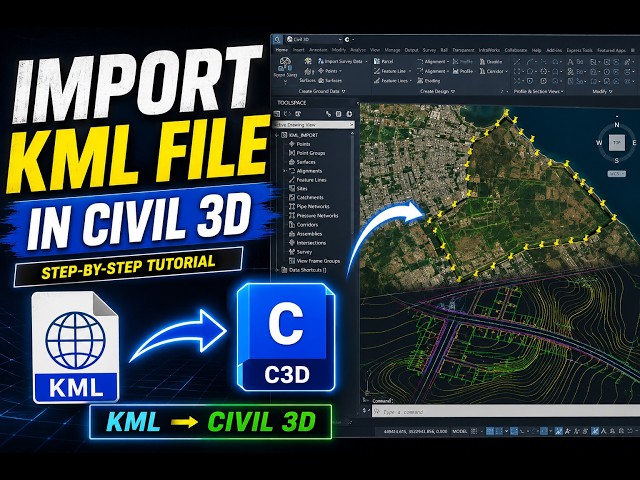 How to Import KML File into Civil 3D | Step-by-Step Tutorial