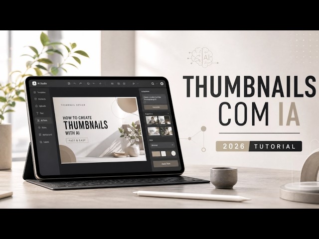 Como Criar THUMBNAILS com IA em MINUTOS (Tutorial Completo 2026!)