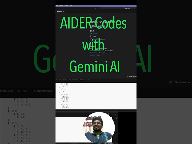 AIDER codes a Game using Gemini Pro