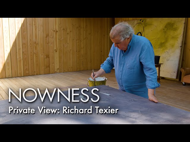 From his outdoor studio on Ile de Ré, French artist Richard Texier lets light, wind and sea steer