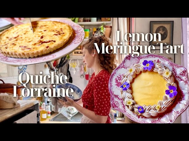 The Perfect Lemon Meringue Tart & Quiche Lorraine - One Dough, Two Tart Recipes!  