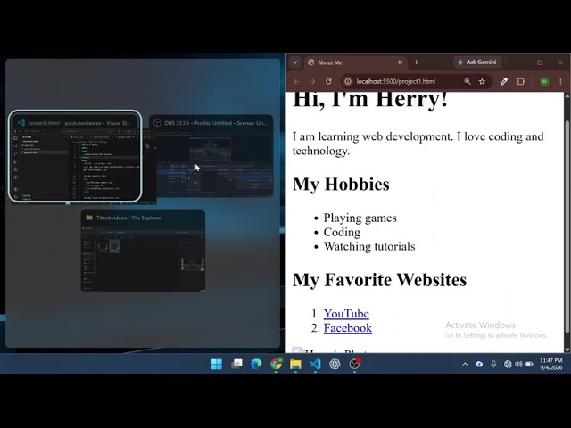 Fullstack web development class 3