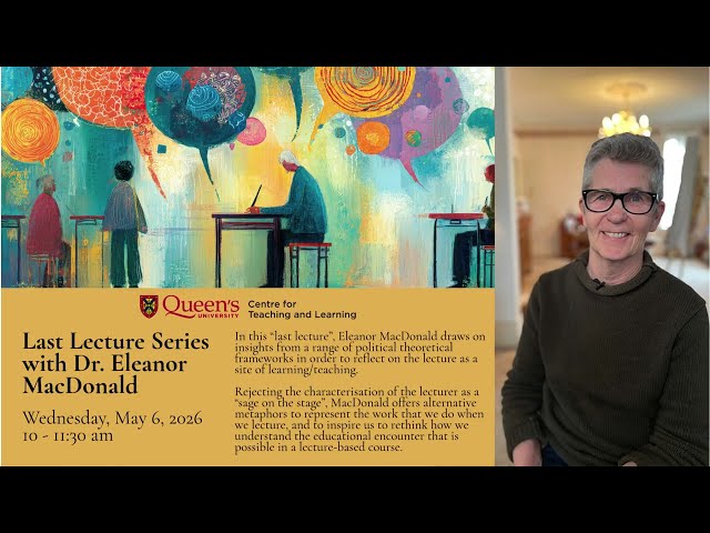 Last Lecture Series with Dr. MacDonald