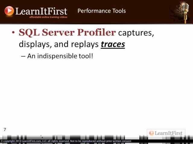 SQL Server Performance Tuning Tools