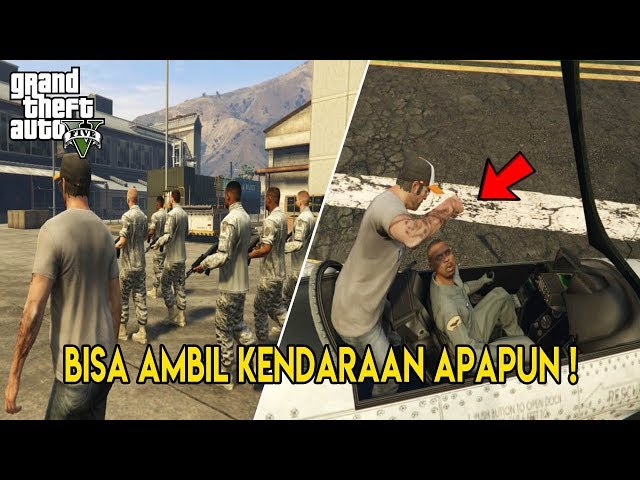 TANPA BINTANG ! CARA MASUK MILITARY BASE GTA V TANPA TERKENA WANTED LEVEL / BINTANG