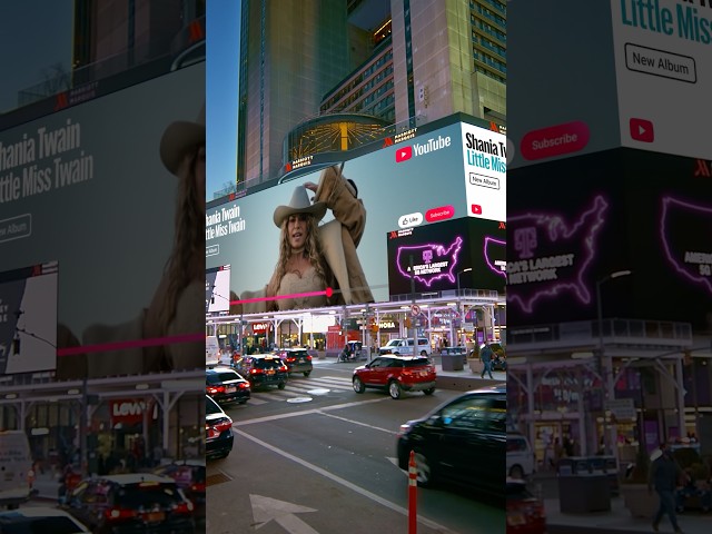 Little Miss Twain up on billboards in NYC and LA 💗 @Y@YouTube Music