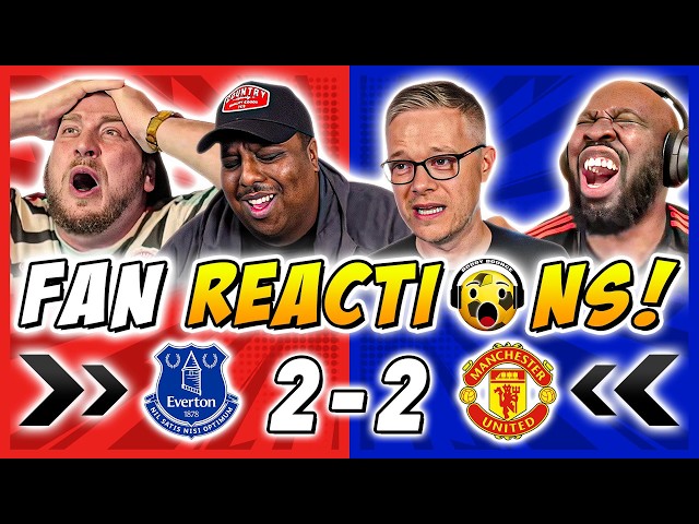 Man United Fans MELTDOWN 🤬 Reactions to Everton 2-2 Man United | Premier League Fan Reactions