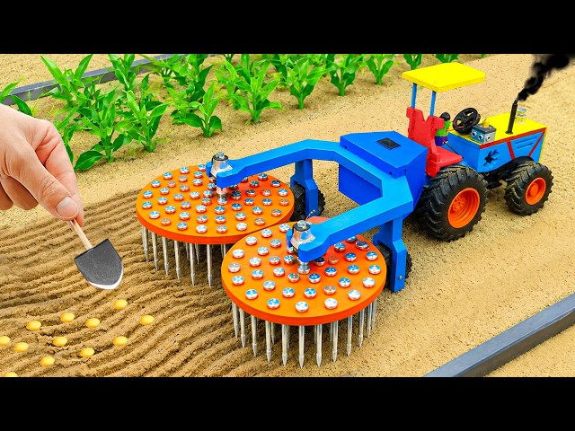 DIY Mini Tractor NEW Rotavator 🚜 Powerful Farming Machine | HP Mini