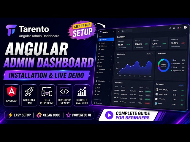 Angular Admin Dashboard Template