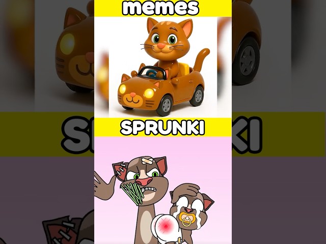 Sprunki Incredibox Talking Tom Dad is Angry vs Sprongebob cute car memes #sprunki