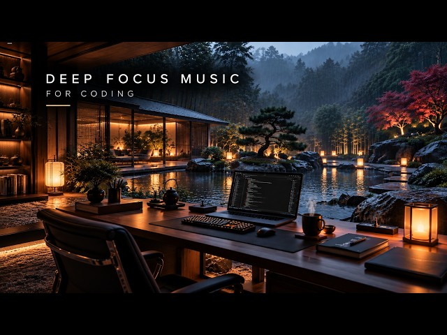 Deep Focus Music For Coding | Japanese Zen Garden