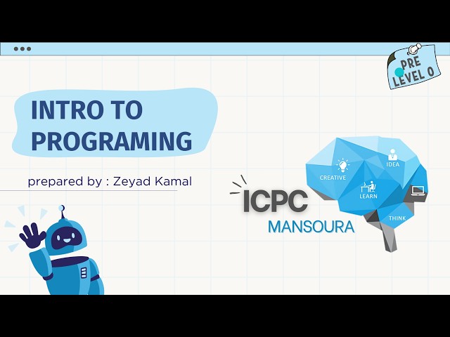 Intro To Programing Using C++ || Pre - Level 0 || 2026