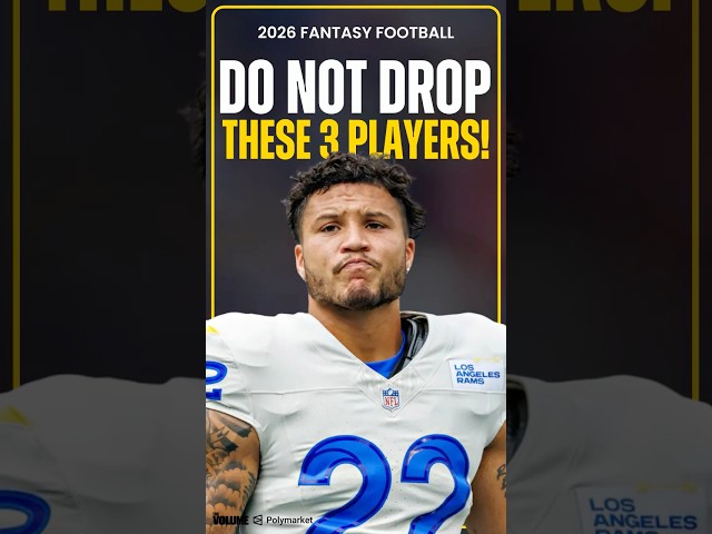 3 Players You WILL REGRET Dropping After Week 1 in Fantasy Football! #shorts