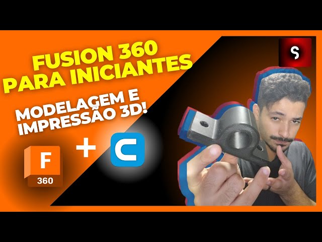 MODELAGEM PARA IMPRESSÃO 3D ⚙ FUSION 360 PARA INICIANTES!