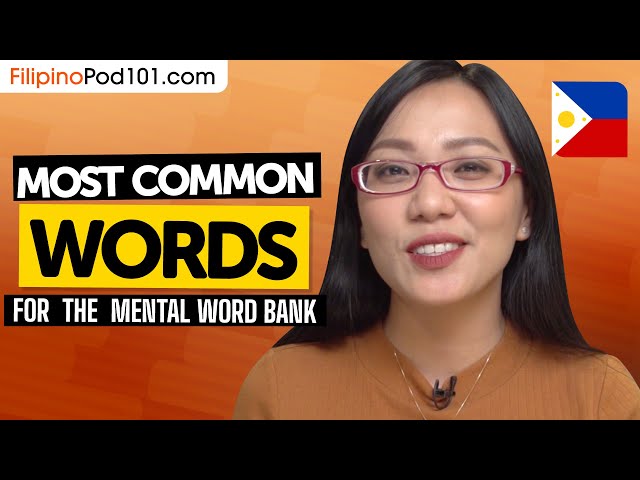 Vocabulary Drills! 500 Most Common Words in Filipino!