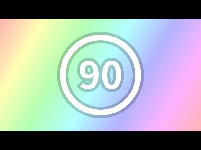90 seconds timer ‐ Countdown Circle Gradation