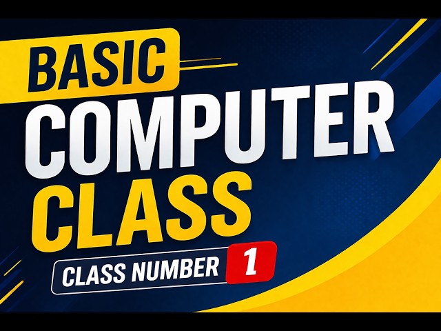 Basic computer class no 1 | FREE course | FREE computer tutorial |