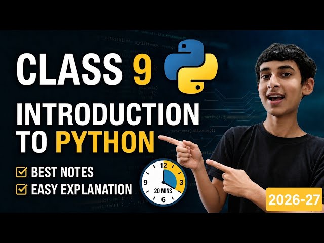 Introduction to Python - Class 9th AI Unit 5 in 15 minutes 🔥🔥