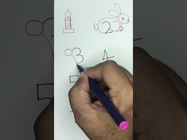 Number drawing idea #drawing #shorts