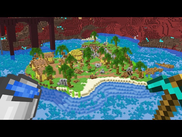 I Put an OCEAN in The NETHER in Minecraft!