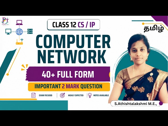 40+ Full Form | Computer Network Class 12 Tamil | Class 12 | Computer Science | IP