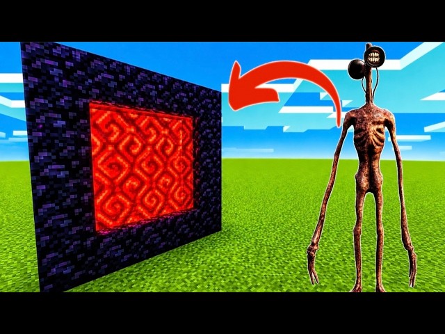 How To Make A Portal To The Siren Head in Minecraft!😱