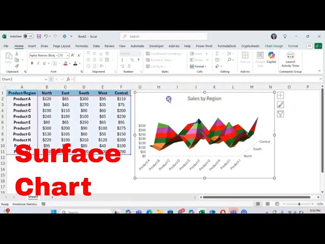How to Make and Edit a 3D Surface Chart in Microsoft Excel! Visualize 3D Data With Ease!#excel #wow