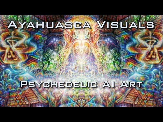 Ayahuasca Trip Visuals - Psychedelic DMT Art made by AI with Illustrip CLIP text to image generator